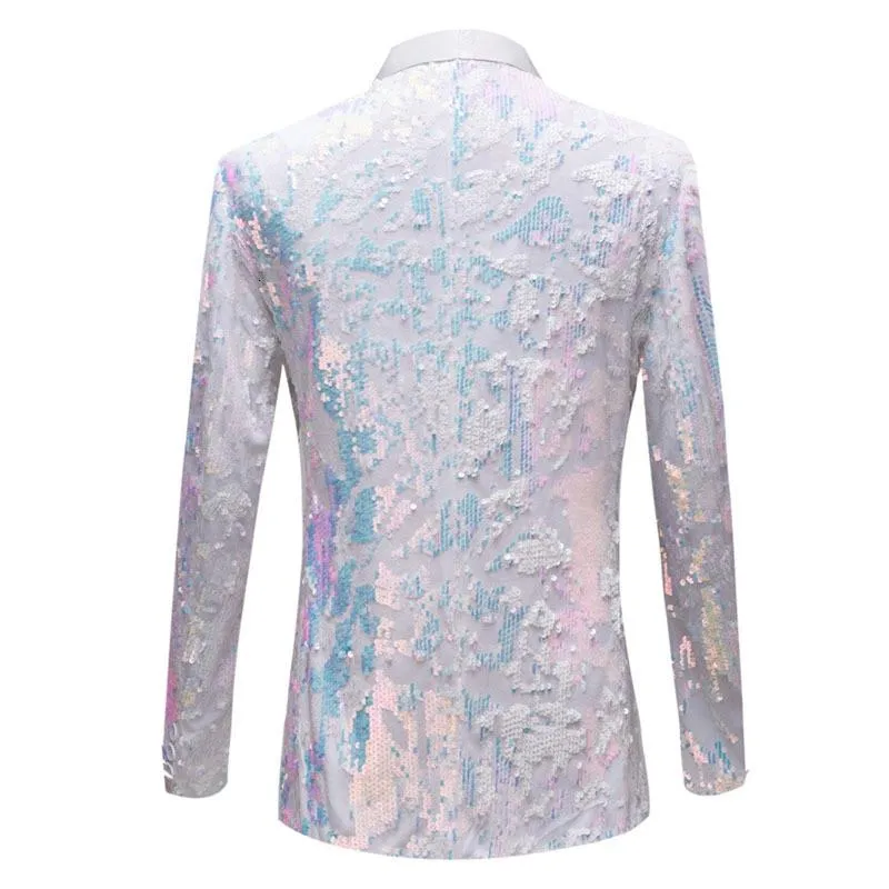 The Angelo Sequin Slim Fit Blazer Suit Jacket