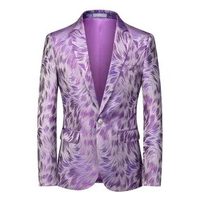 The Jasper Slim Fit Blazer Suit Jacket - Violet