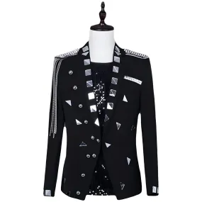 The Viktor Slim Fit Tassel Blazer Suit Jacket