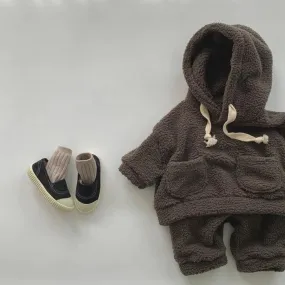 Thick Plush Hooded Set