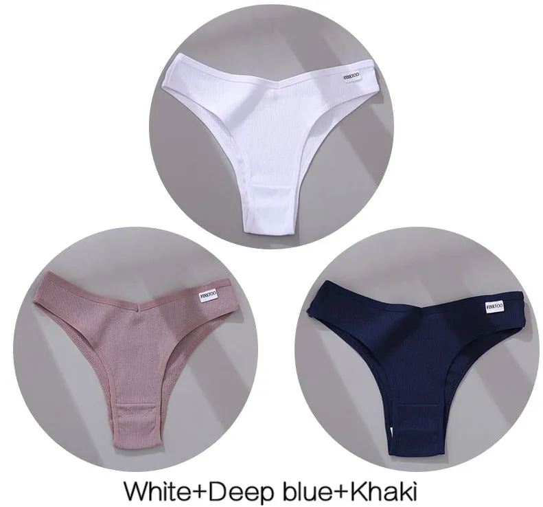 Thong Cotton Underwear (3pc)