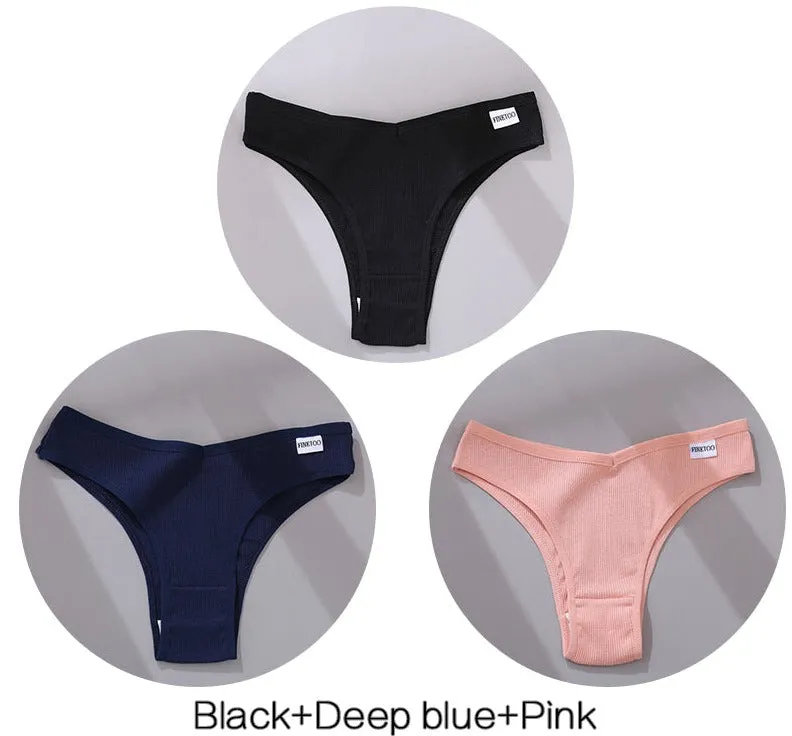 Thong Cotton Underwear (3pc)