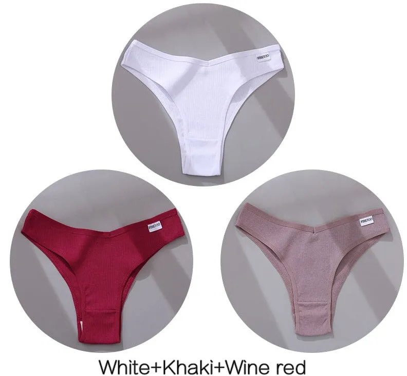 Thong Cotton Underwear (3pc)