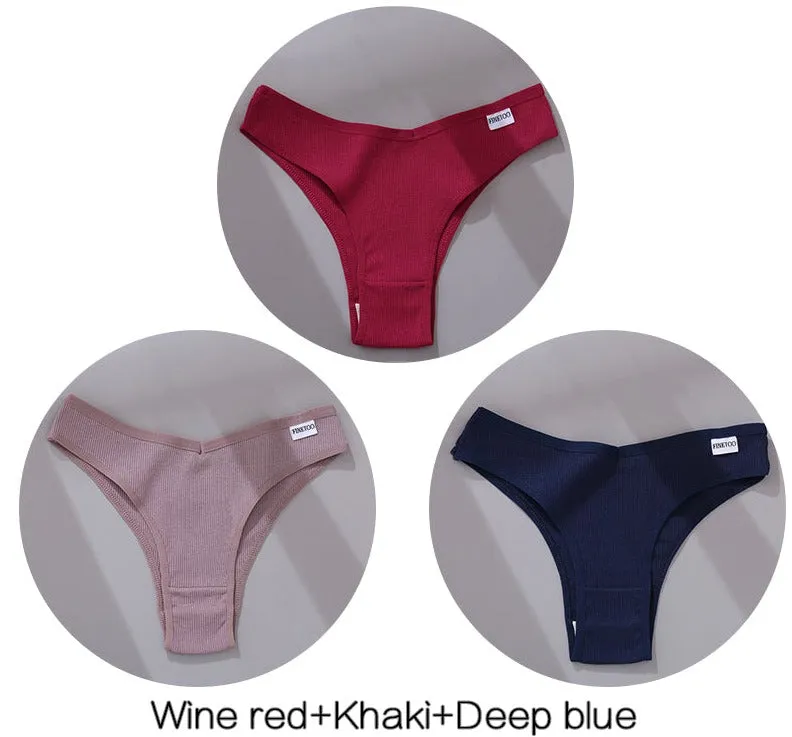 Thong Cotton Underwear (3pc)