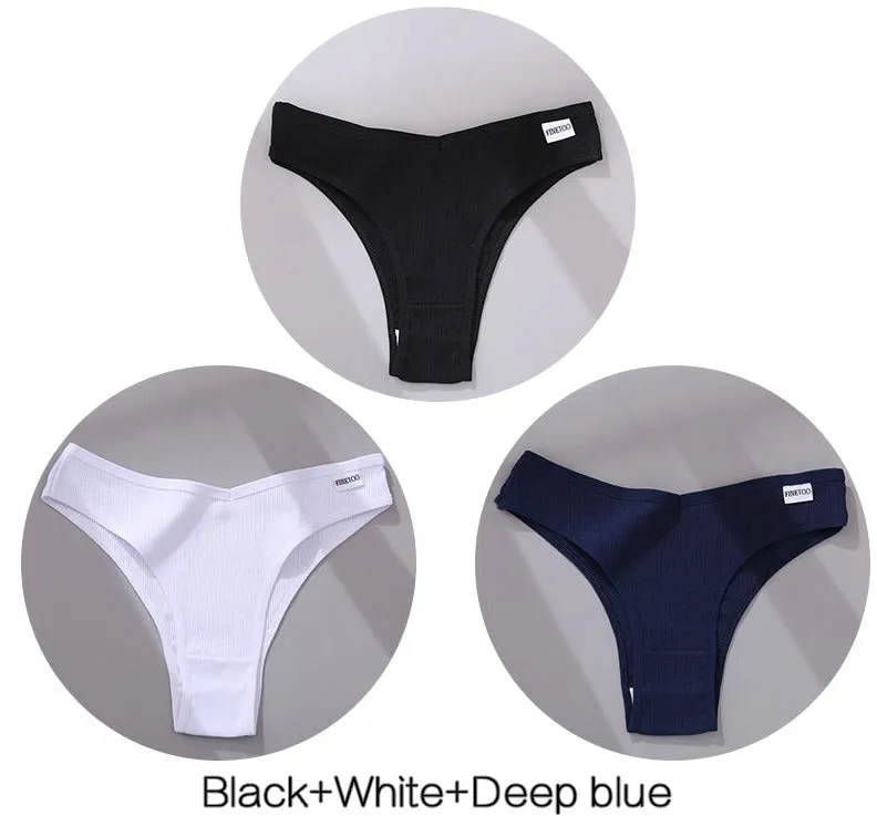 Thong Cotton Underwear (3pc)