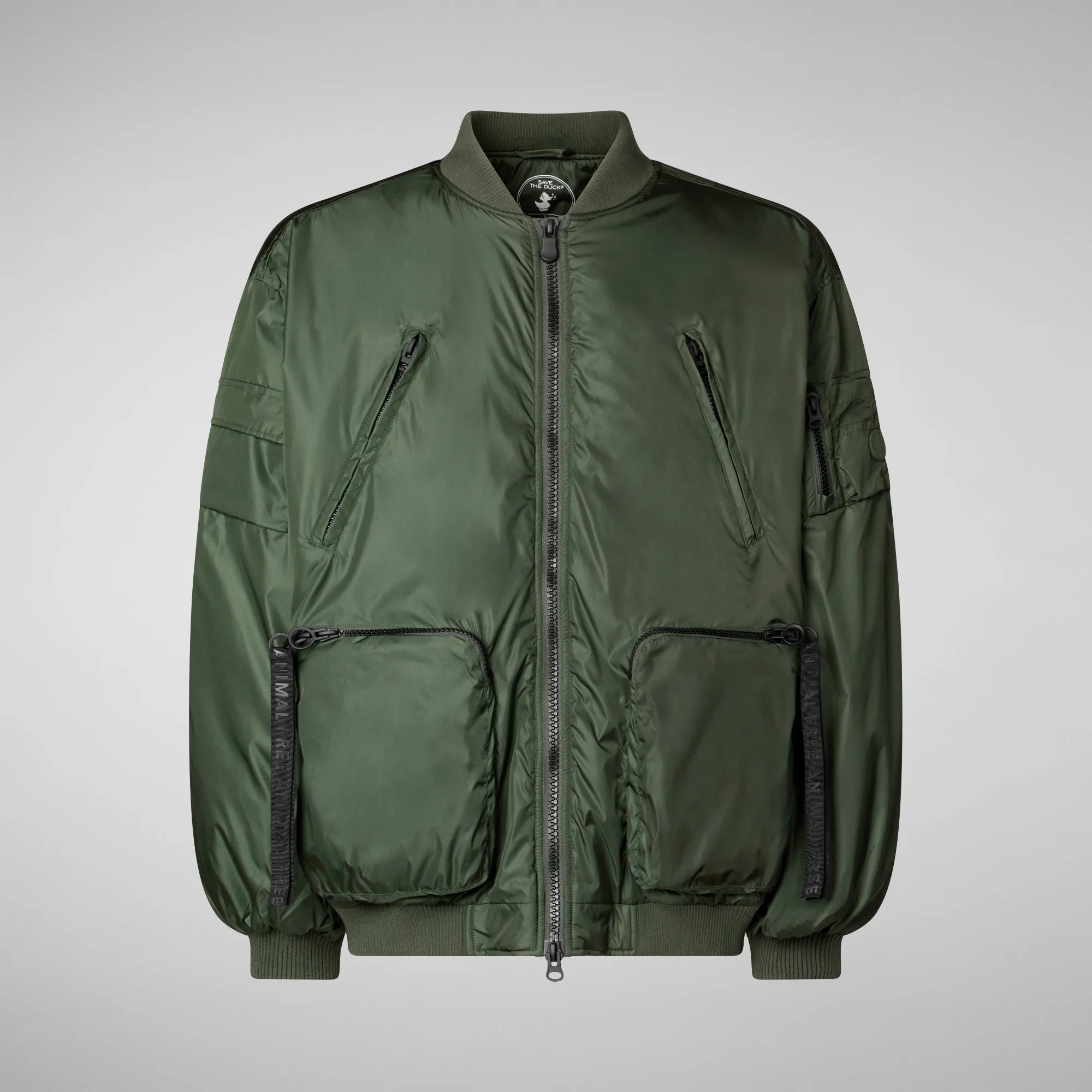 Unisex bomber jacket Usher in thyme green