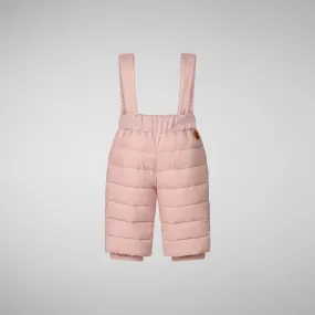 Unisex kids' baby overalls Juni in blush pink