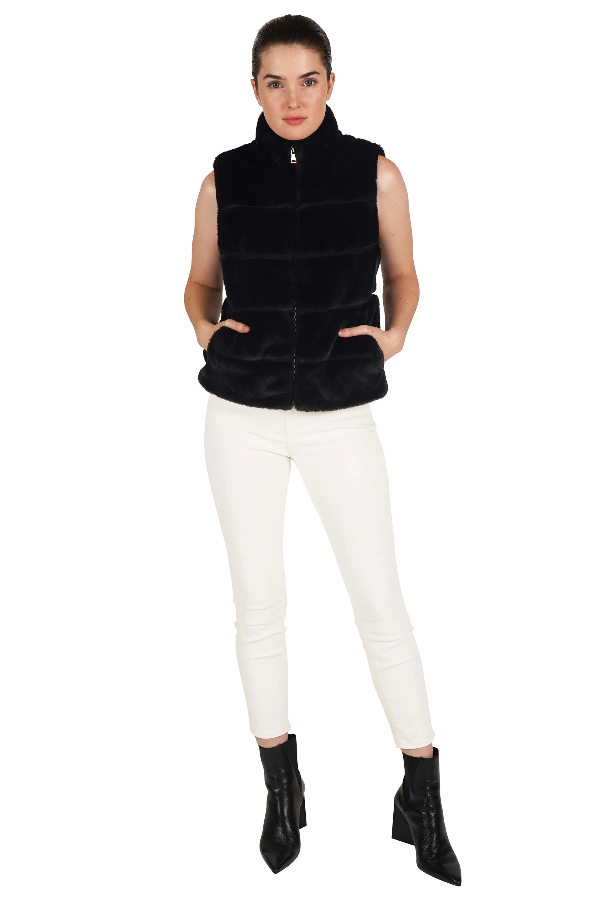 Vince Faux Fur Vest