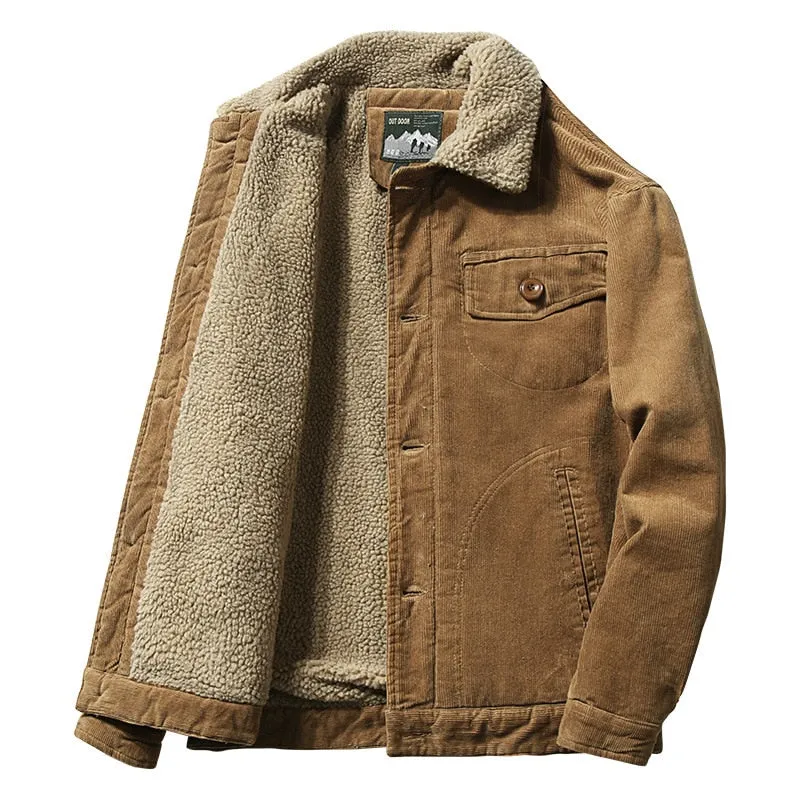 Winter Men's Velvet Corduroy Jacket