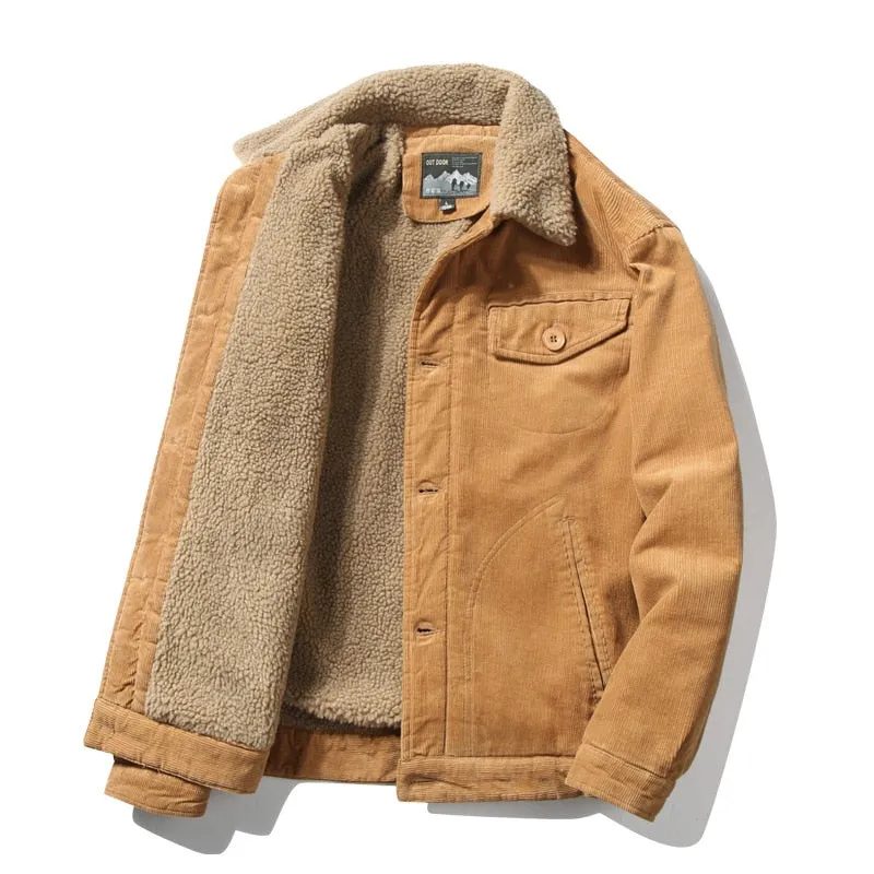 Winter Men's Velvet Corduroy Jacket