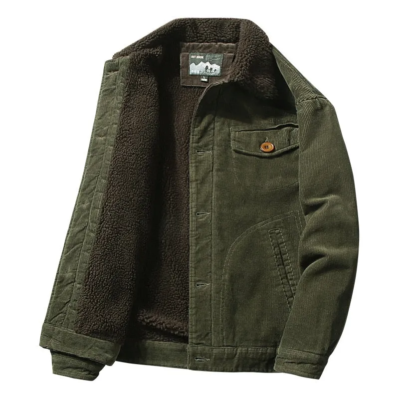 Winter Men's Velvet Corduroy Jacket