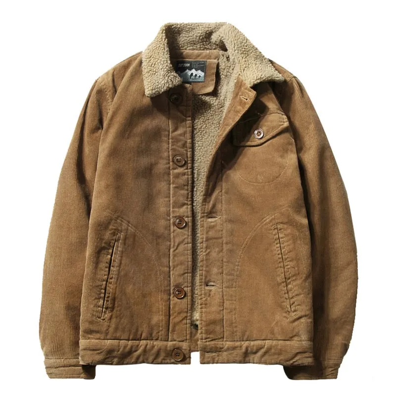 Winter Men's Velvet Corduroy Jacket