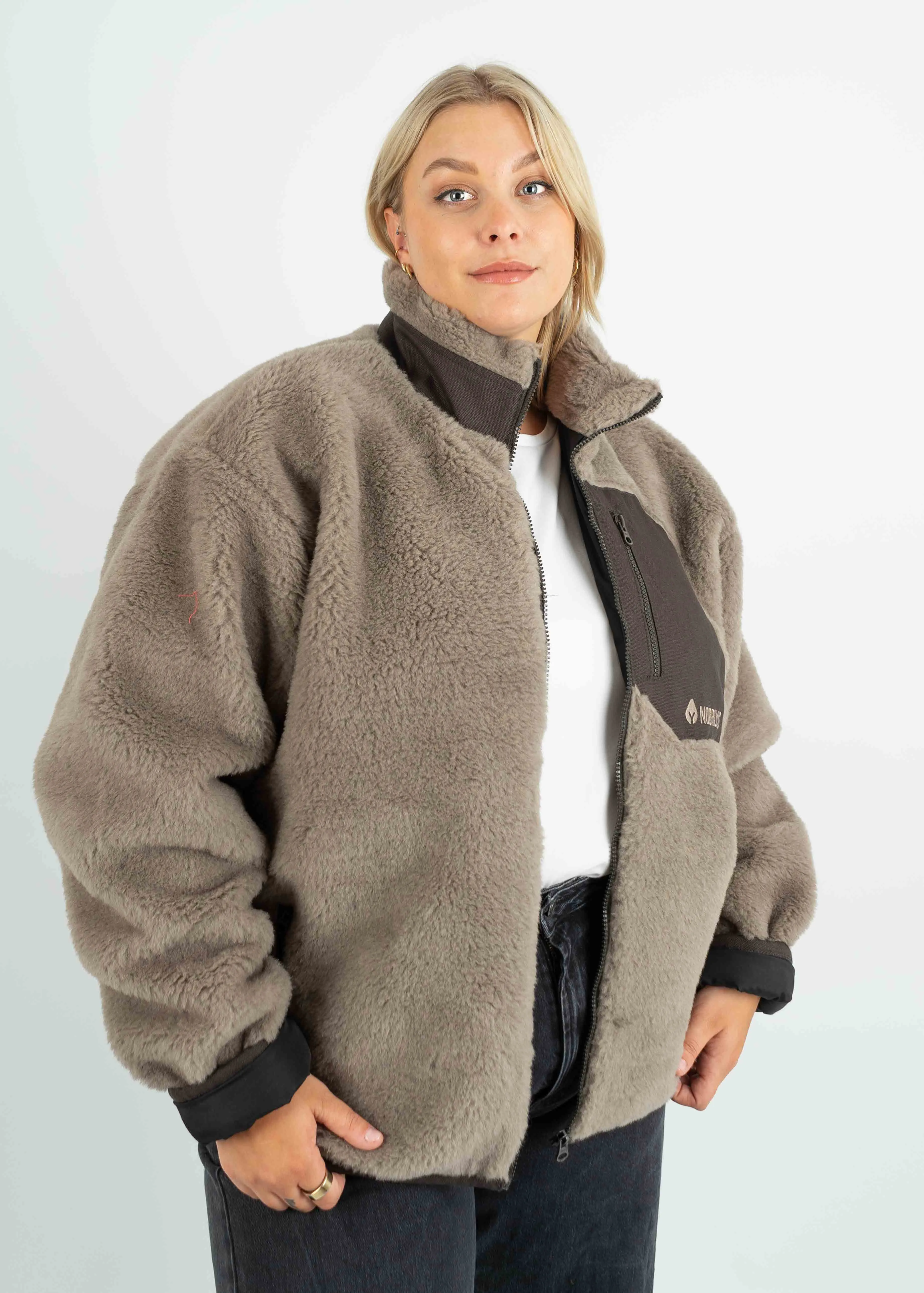 Woll-Jacke SCHAAP Greige