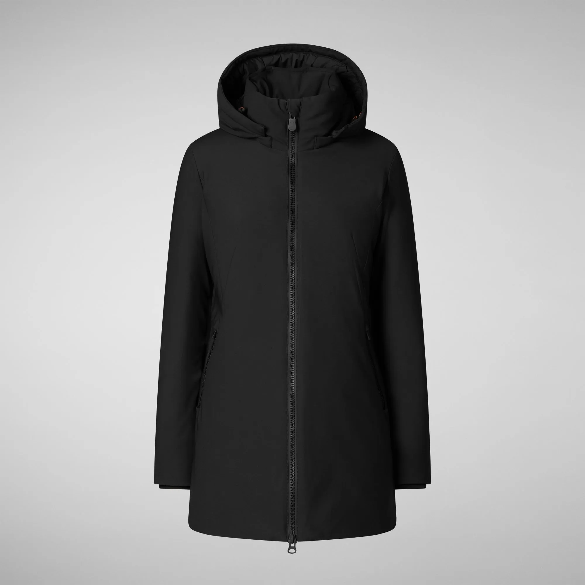 Woman's hooded jacket Lila in black