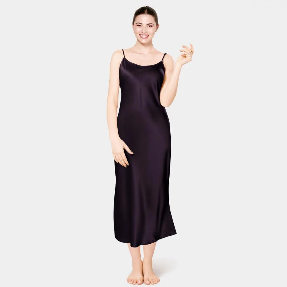 Women's 100% Pure Mulberry 22 Momme  Sleepwear Silk Nightgown