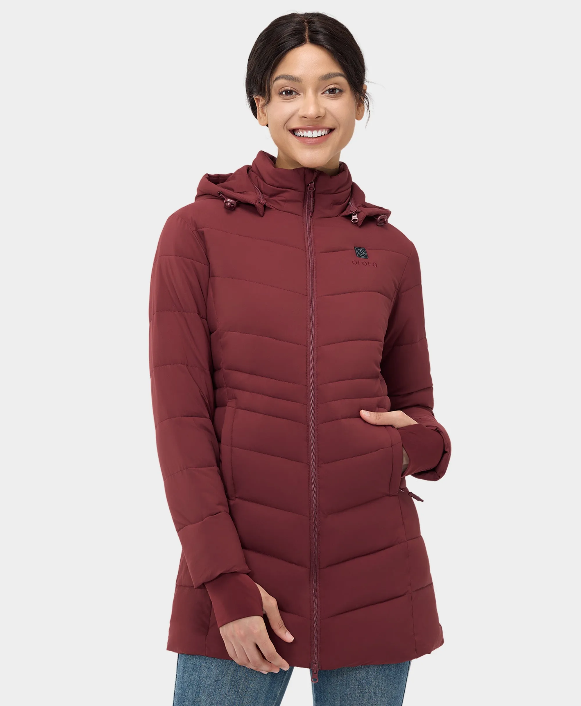 Women's Heated Puffer Parka Jacket (Apprel Only)