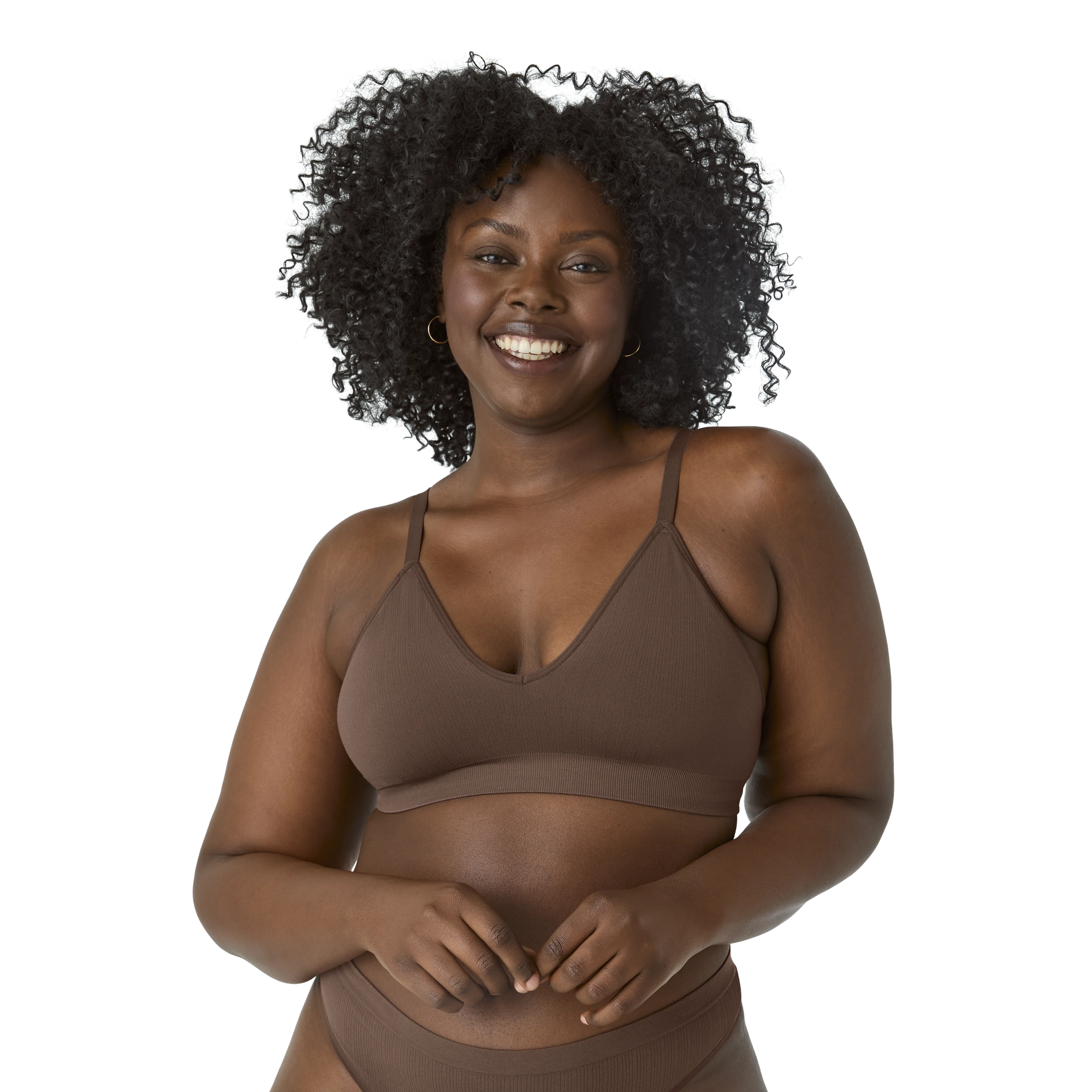 Women's Seamless Triangle Bralette   Brief