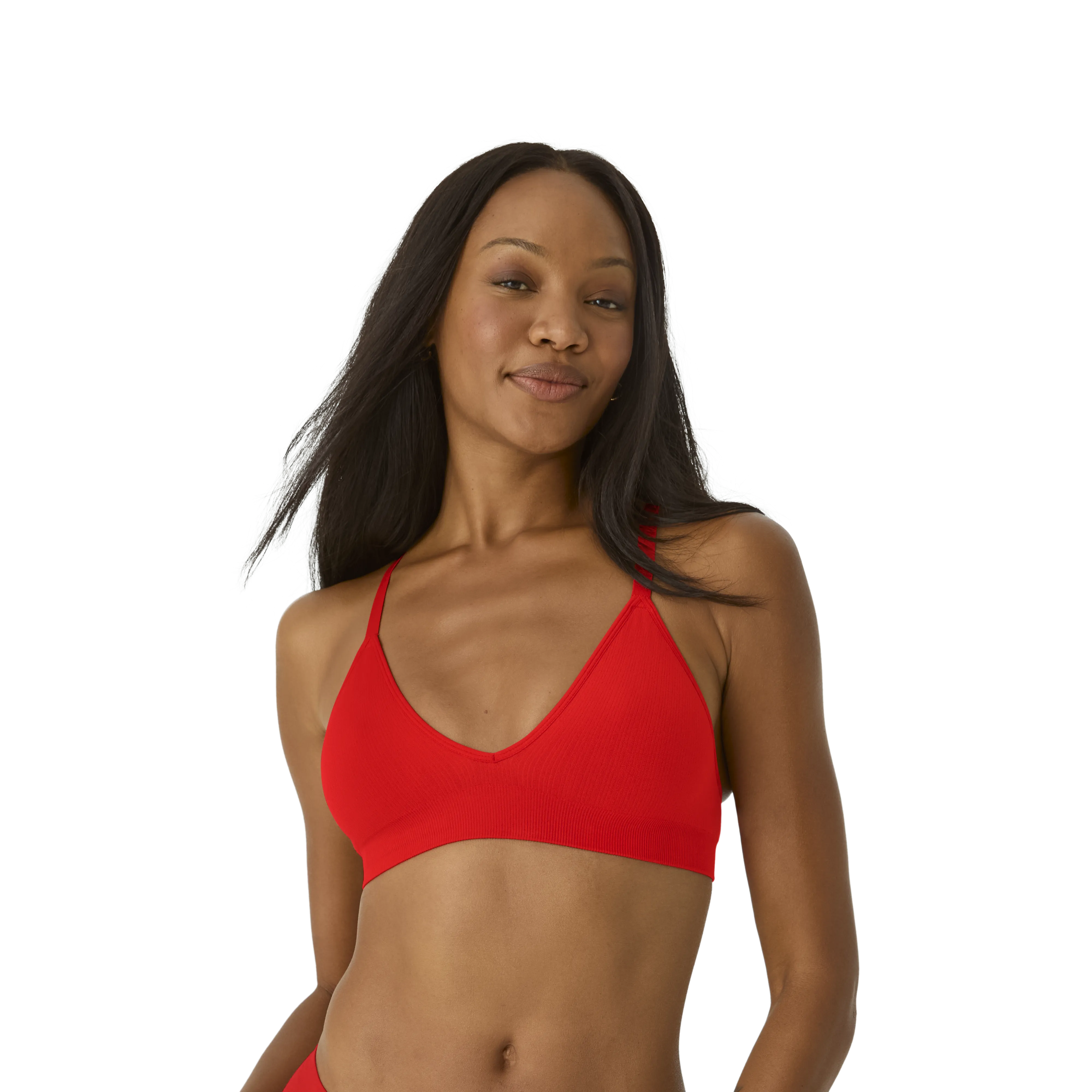 Women's Seamless Triangle Bralette   Brief