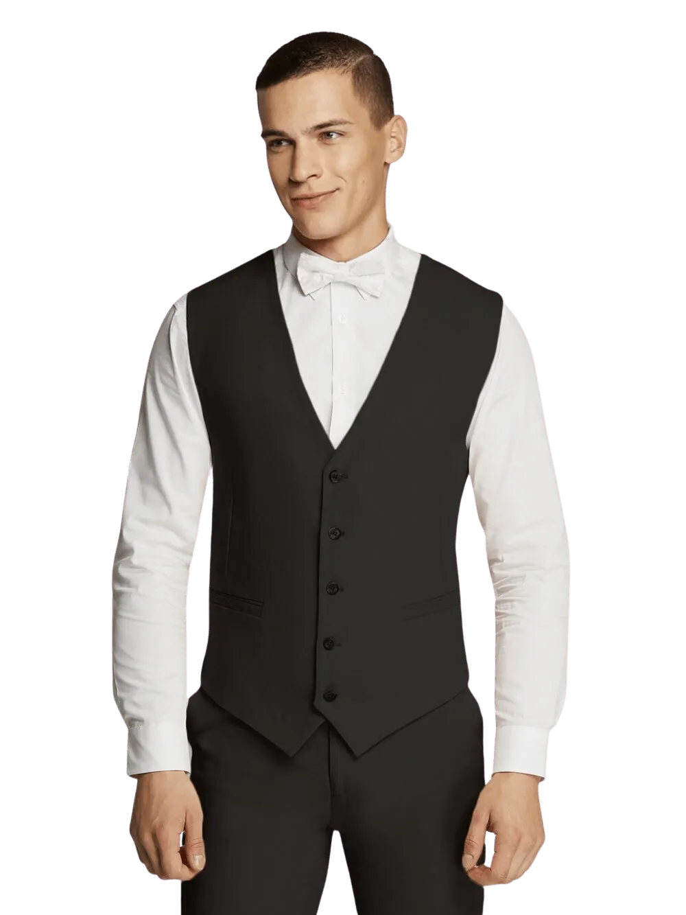 Zander Black Waistcoat