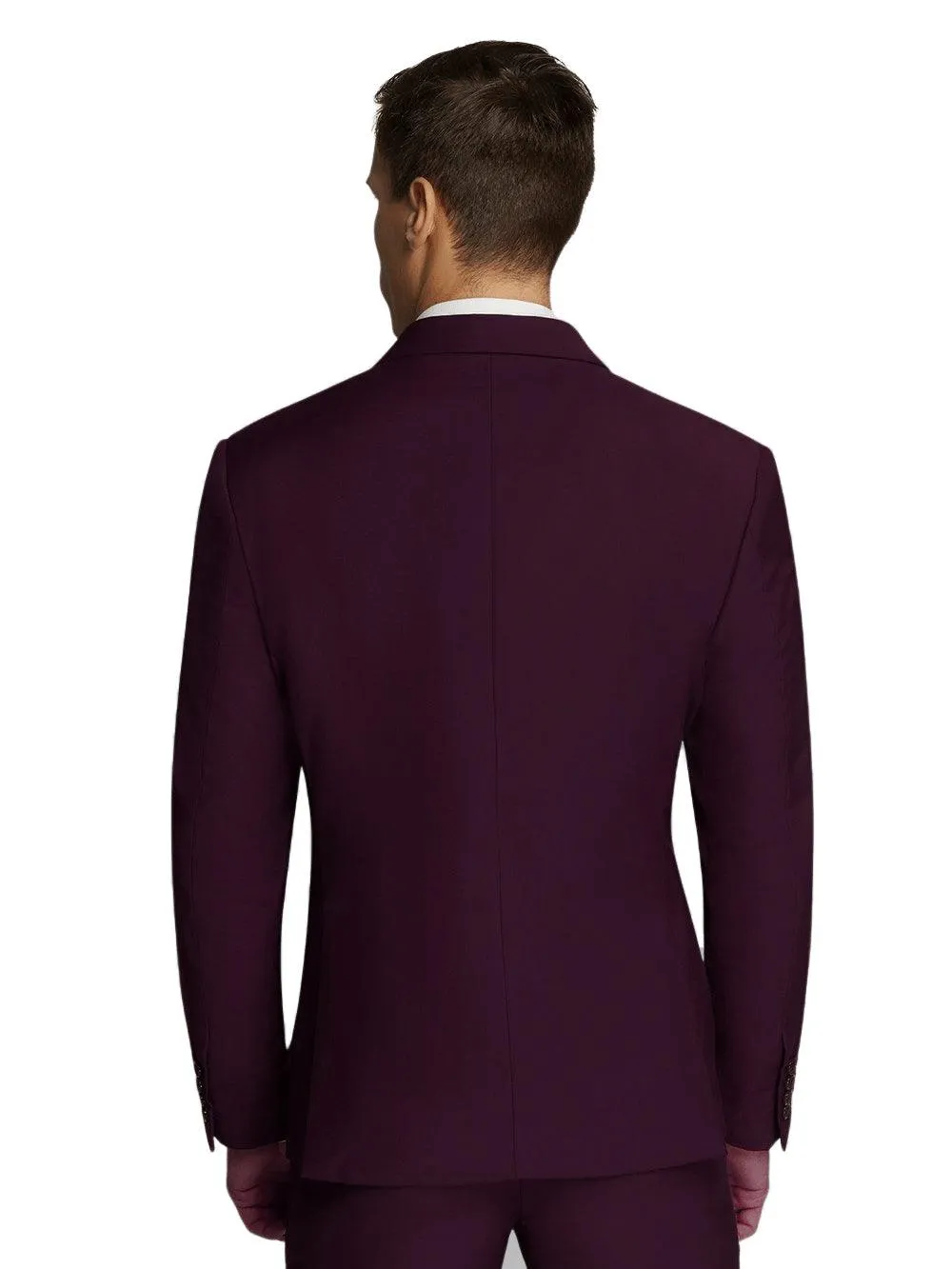 Zander Dark Purple Slim Suit